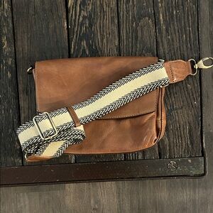 Brown Leather Crossbody Bag